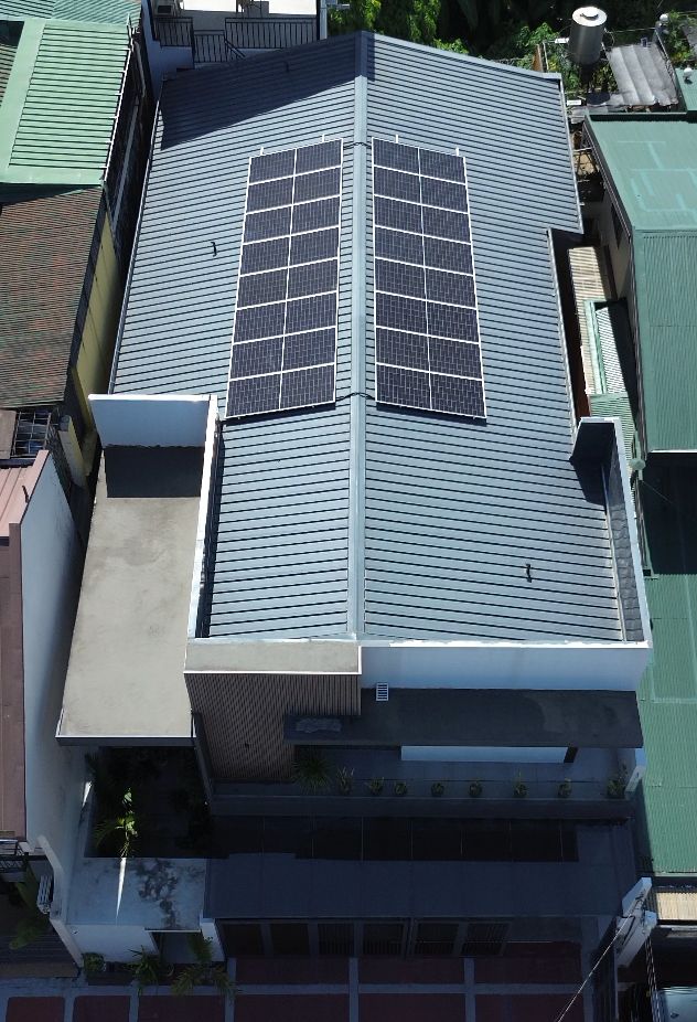 Residential rooftop solar installation project in the Philippines